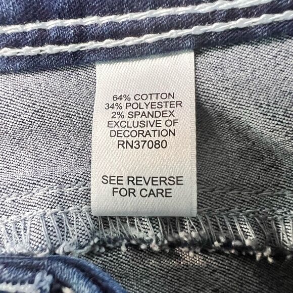 EST. 1946 Denim Size‎ 6 Jean Shorts Double White Stitching Rolled Hem 9” Inseam - Picture 9 of 11